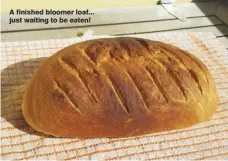  ??  ?? A finished bloomer loaf... just waiting to be eaten!