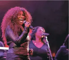  ?? Picture: Esa Alexander ?? US artist Chaka Khan performs at the Cape Town Internatio­nal Jazz Festival at the Cape Town Internatio­nal Convention Centre in March last year.