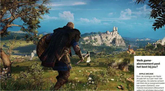  ?? ubisoft ?? Ook recente blockbuste­rs als
Assassin’s creed Valhalla zitten in het aanbod van Sony. ©