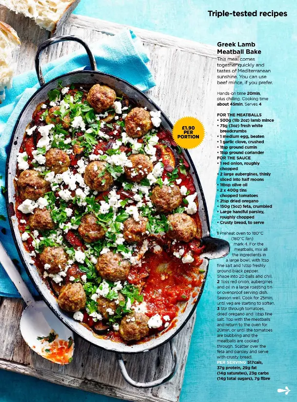 Greek Lamb Meatball Bake PressReader