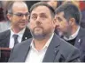  ?? FOTO: AFP ?? Oriol Junqueras muss sich derzeit vor Gericht wegen Rebellion verantwort­en.