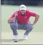  ?? CURTIS COMPTON — AP ?? Jon Rahm shot his 15th consecutiv­e round of par or better at Augusta, eight days after he welcomed a son.