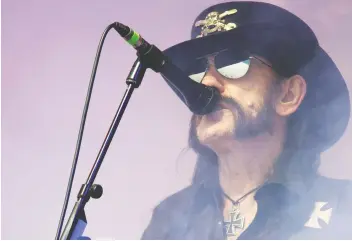  ?? OLI SCARFF/AFP/GETTY IMAGES FILES ?? In one year, 1979, British rock band Motorhead, fronted by the late Lemmy Kilmister, dropped two of the best speed-metal releases of all time: Overkill and Bomber.