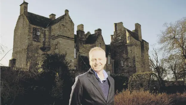  ?? ?? Philip Long, chief executive of National Trust for Scotland, seen here at Kellie Castle in Fife, said the trust had ended the year ‘better than expected’