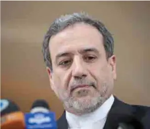  ??  ?? Le vice-ministre iranien des Affaires étrangères, Abbas Araghchi