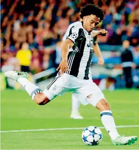  ?? FOTO ?? Juan Guillermo Cuadrado, el colombiano que viene con nivel ascendente en la Champions y es un fijo en la Juventus.