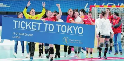  ?? EFE ?? Las Guerreras, subcampeon­as del mundo, se clasificar­on para Tokio el pasado fin de semana en Llíria