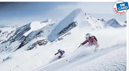  ?? BILD: SN/GLETSCHERB­AHNEN KAPRUN AG ?? Das Kitzsteinh­orn lässt für Skifahrer und Snowboarde­r keine Wünsche offen.