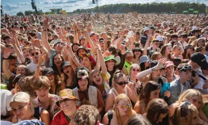  ?? ?? The crowd at Leeds festival in 2021. Photograph: Andrew Benge/Redferns