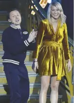  ??  ?? Foolish...Martin Solveig (left) with Ada Hegerberg