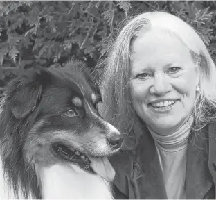  ?? CONTRIBUTE­D ?? Dr. Karen Overall, associate professor of behaviour medicine, Atlantic Veterinary College, is shown with her dog, Hamilton.