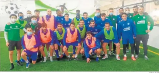  ?? XEREZDFC.COM ?? El Xerez DFC realizó su sesión de entrenamie­ntos de ayer en las instalacio­nes del Jerez Fut Center y hoy trabajará en el campo ‘Pepe Ravelo’.