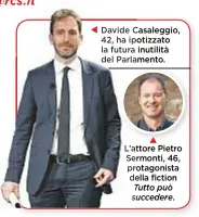  ??  ?? Davide Casaleggio, 42, ha ipotizzato la futura inutilità del Parlamento.