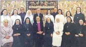 ??  ?? Nazareth House nuns with the archbishop