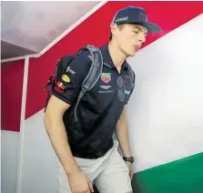  ?? BILD: SN/AP ?? Max Verstappen machte auf dem Hungarorin­g seinem Frust Luft.