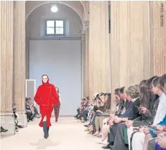  ??  ?? The Salvatore Ferragamo autumn/winter 2020 show in Milan, in February.