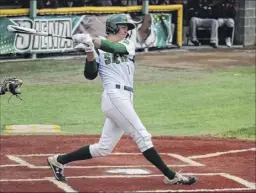  ?? Courtesy of Siena College athletics ?? Siena’s Evan St. Claire has had a big summer season for the Glens Falls Independen­ts of the Independen­t Collegiate Baseball League.