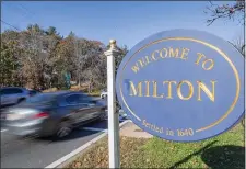  ?? HERALD FILE PHOTO ?? Milton has started to lose state funding after residents reject MBTA Communitie­s Act.