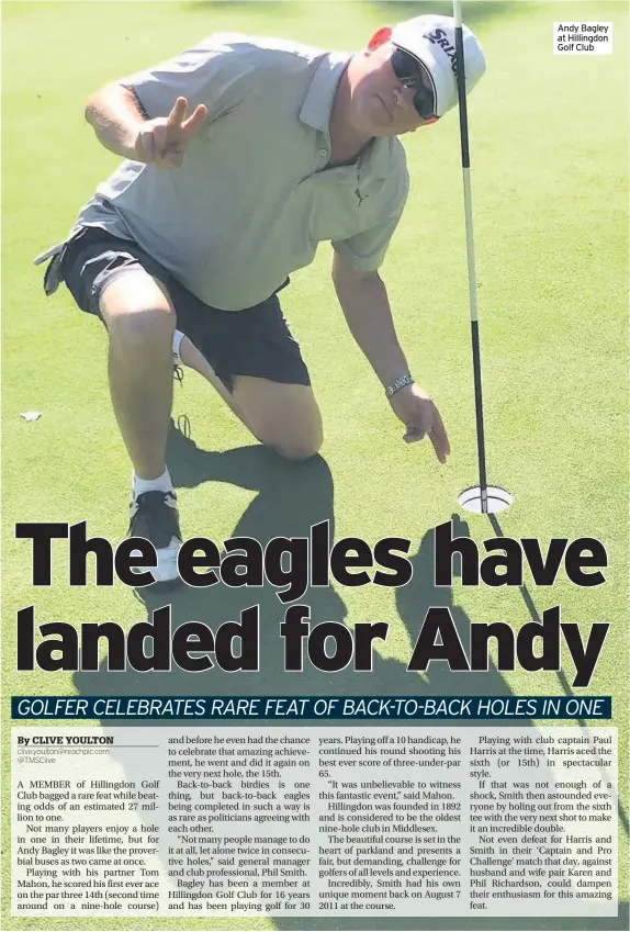  ??  ?? Andy Bagley at Hillingdon Golf Club
