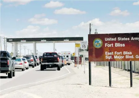 ?? /MARIO RUIZ ?? Fort Bliss, una de las estaciones militares de Estados Unidos, a donde están llevando a los menores detenidos