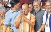  ?? PTI FILE ?? Yogi Adityanath during his visit to Bihar on June 15.
