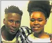  ?? Picture: SUPPLIED ?? HAPPIER TIMES: Zahara and Rethabile Silindela