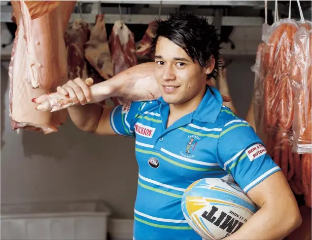  ?? Future star:
Picture: STEWART MCLEAN ?? Jordan Biondi-Odo, 19, juggles being an apprentice butcher at Innisfail and a rugby league career with the Northern Pride.