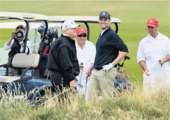  ??  ?? Best on the circuit
US president Donald Trump and son Eric play round at Turnberry