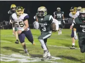  ?? CHRIS RILEY — TIMES-HERALD FILE ?? St. Patrick-St. Vincent High’s Bobby Brooks breaks free for one of his four touchdowns during the Bruins’ 41-21 win over Alhambra in 2019.