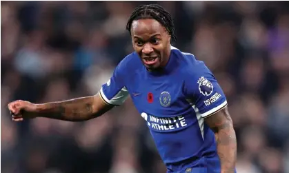  ?? ?? Raheem Sterling, in action for Chelsea, has again not been included by England. Photograph: Mark Leech/Offside/Getty Images
