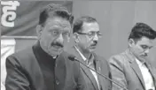  ?? DEEPAK SANSTA /HT ?? HP Congress chief Kuldeep Singh Rathore during a press conference in Shimla on Thursday.