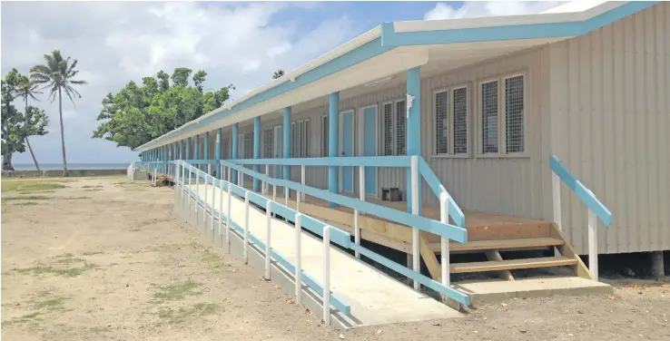  ?? Photo: Pacific Building Solutions ?? The new classroom block at Adi Maopa on Vanuabalav­u.