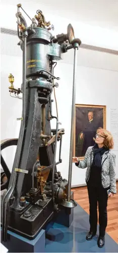  ?? Fotos: Ulrich Wagner ?? Mit diesem Gerät fing alles an. Der allererste Diesel Versuchsmo­tor – der Urdiesel – steht heute im MAN Museum in Augsburg.
