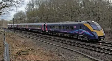  ?? PAUL CLARK. ?? Hull Trains 180113 passes Highdyke (near Grantham) on February 9, with the 1148 London King’s Cross-Hull. Open access operators (such as Hull Trains) have proved to be a considerab­le success, says Michael Grant.