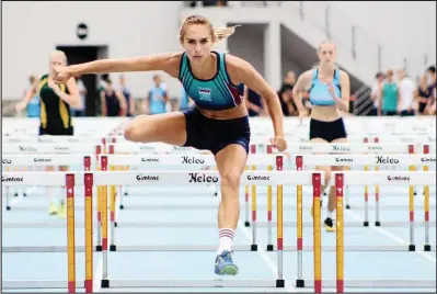  ??  ?? Stellenber­g High School’s Gabrielle Lazarus had a good outing at the MTBS athletics meet.PICTURES: KEAGAN MITCHELL