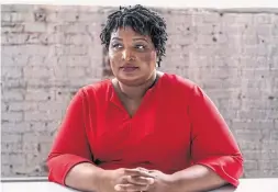  ?? JOHNATHON KELSO THE NEW YORK TIMES FILE PHOTO ?? Through her Fair Fight initiative, Stacey Abrams helped register over 800,000 voters and educated millions more about early voting and mail-in ballots.