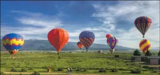  ?? Courtesy Angel Fire Resort ?? Balloons over Angel Fire event is this June 14-16 weekend. Visitors are welcome.