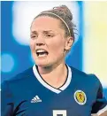  ?? Picture: SNS. ?? Scotland midfielder Kim Little.