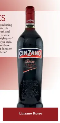  ??  ?? Cinzano Rosso