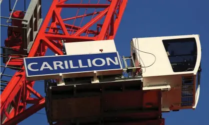  ?? Photograph: Simon Dawson/Reuters ?? Carillion collapsed with £7bn of debts in January 2018, resulting in 3,000 job losses.