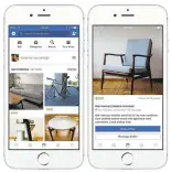  ?? FACEBOOK VIA ASSOCIATED PRESS ?? Social media giant’s new Marketplac­e is available only through its mobile app.