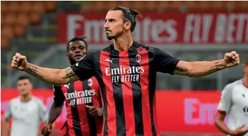  ??  ?? Veteran…Zlatan Ibrahimovi­c will turn 40 in October