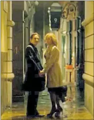  ??  ?? TRYST: St Michael’s Alley was renamed for the show starring Emily Watson and Ben Chaplin