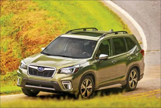  ?? PHOTOS COURTESY OF SUBARU ?? The Subaru Forester has a fresh look for 2019.