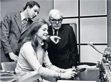  ??  ?? Making the news: Kate Adie in a BBC studio in Bristol