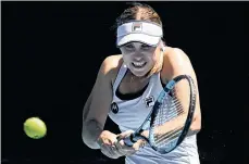  ?? /EFE. ?? La estadounid­ense Sofia Kenin, campeona del Abierto de Australia en 2020, quedó fuera en la segunda ronda.