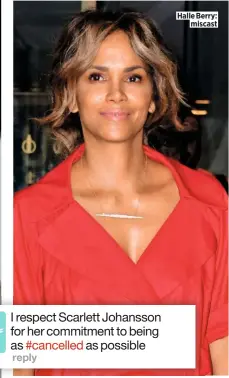  ??  ?? Halle Berry: miscast