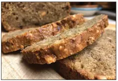  ??  ?? Green Bean Nut Bread slices cleanly once it cools to room temperatur­e.