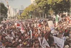  ?? FOTO: ESPECIAL ?? A la marcha acudieron personas de diversos estados.