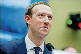 ?? [AP PHOTO] ?? Facebook co-founder Mark Zuckerberg has overtaken Warren Buffett as the world’s thirdriche­st person.